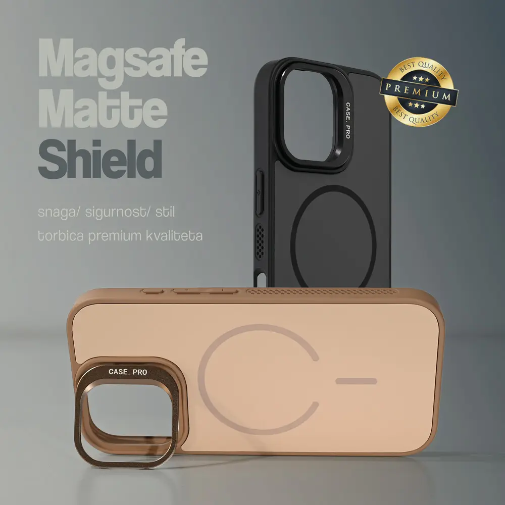 Torbica Magsafe Matte Shield za Iphone 17 Pro Max 6.9 Roze