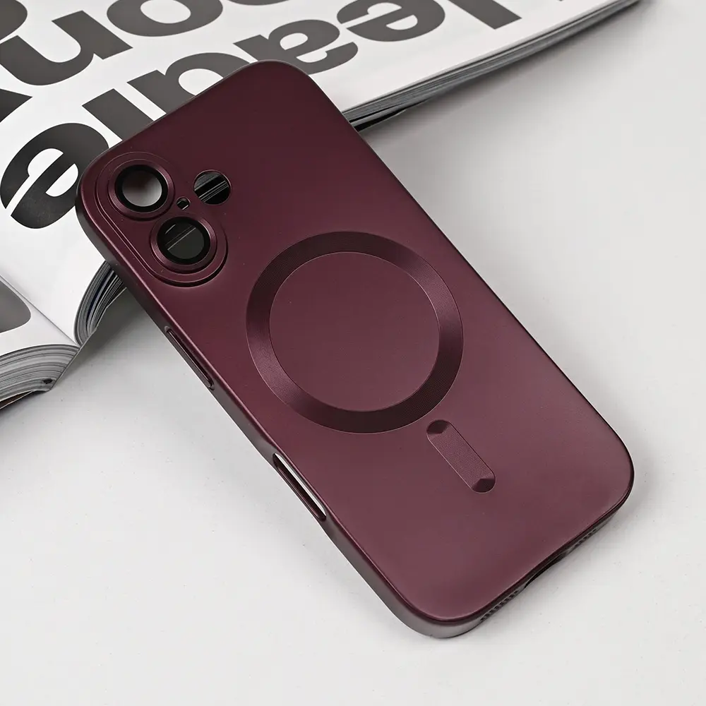 Torbica Magsafe Chrome za Iphone 17 6.3 Bordo