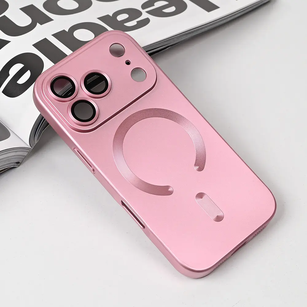 Torbica Magsafe Chrome za Iphone 17 Pro 6.3 Roze