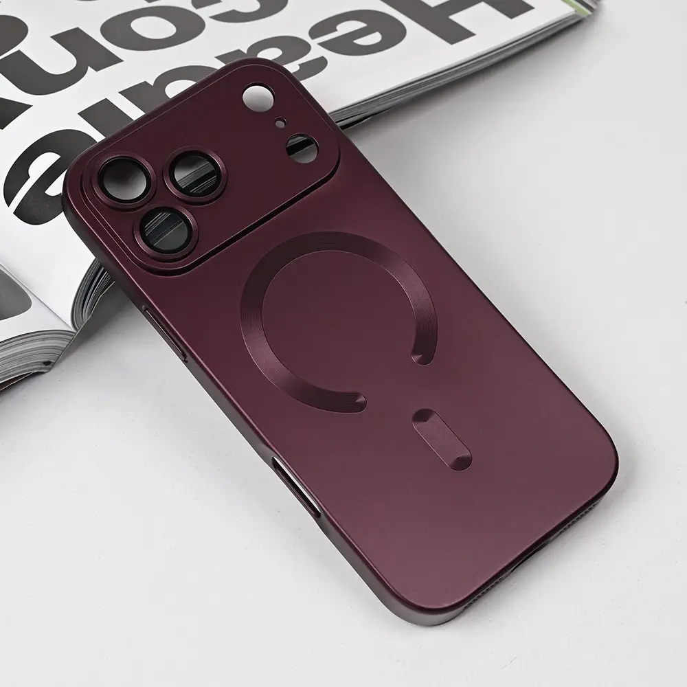 Torbica Magsafe Chrome za Iphone 17 Pro Max 6.9 Bordo