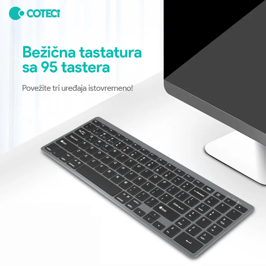 Tastatura Coteci 84007 Siva