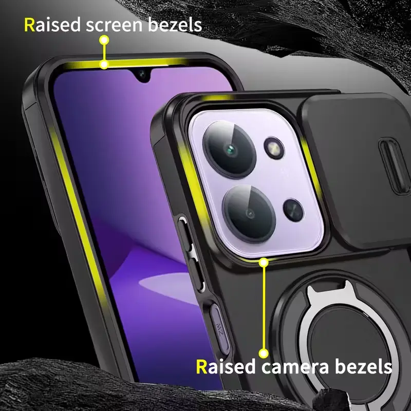 Torbica Camshield Ring Stand za Xiaomi Redmi 15C 4G EU 173MM Plava