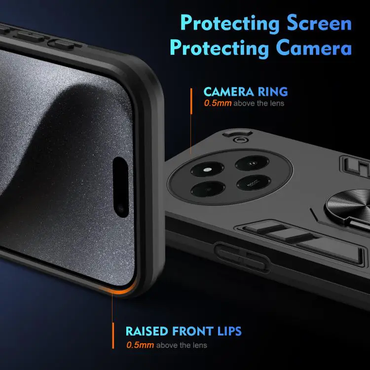 Torbica Hard Ring za Xiaomi Redmi 14c/redmi A4 Tamno Siva