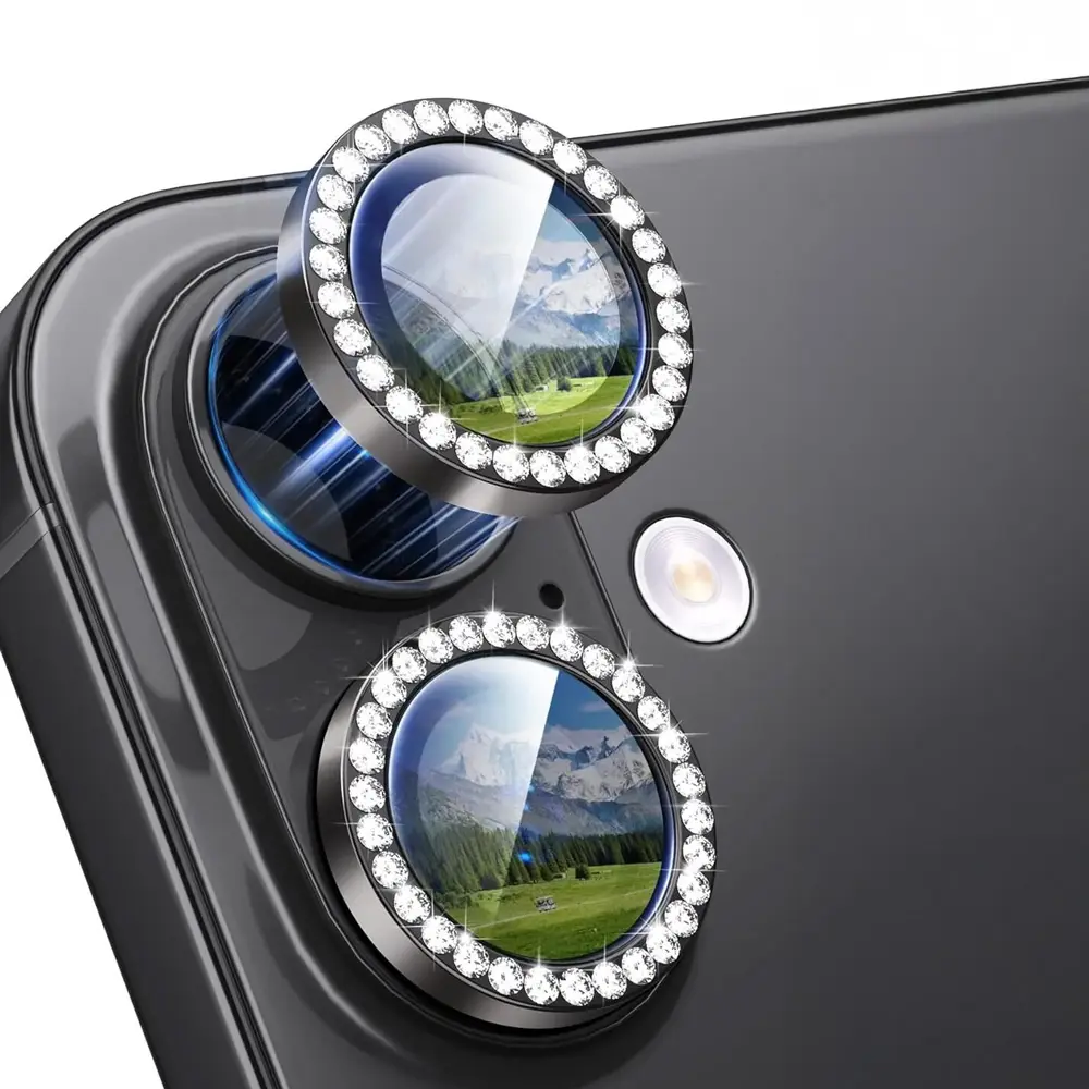 Zastita za Kameru Diamond za Iphone 17 6.3 Crna