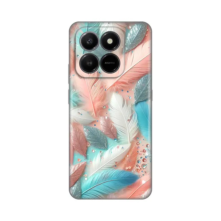Torbica Silikonska Print za Honor X7D 4g/400 Smart 5G Pastel Feathers