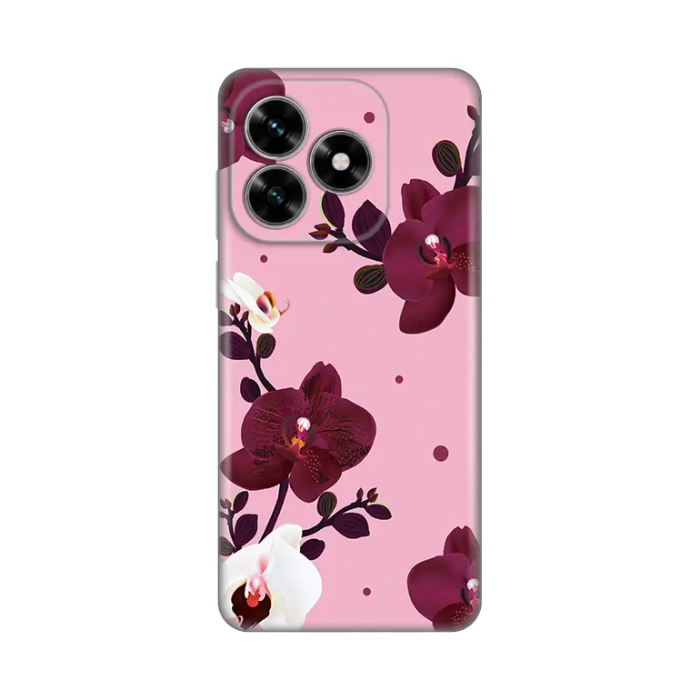 Torbica Silikonska Print Skin za Honor X5C Plus Pink Orchid