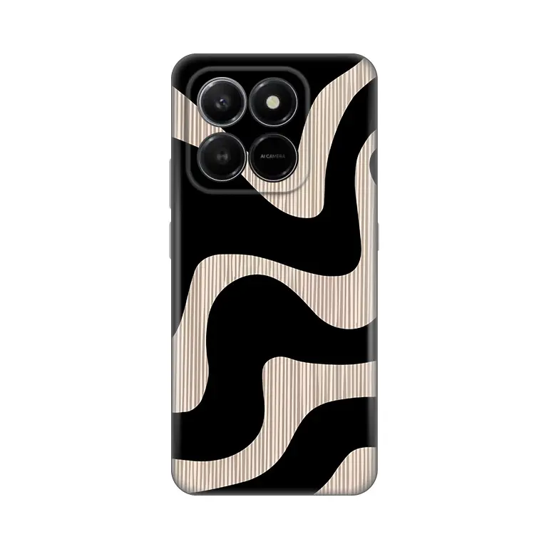 Torbica Silikonska Print Skin za Honor X7D 4g/400 Smart 5G Black Flow