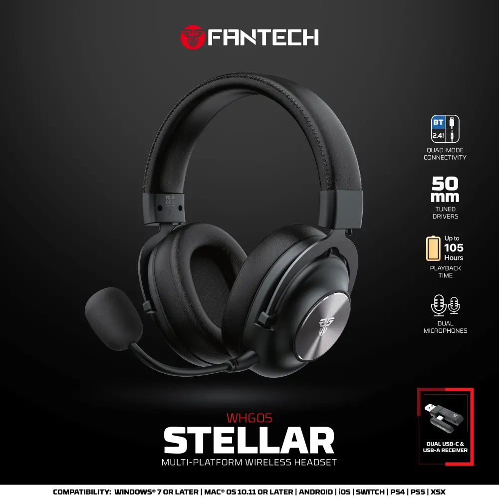 Bluetooth Slusalice Fantech Stellar WHG05 Crne