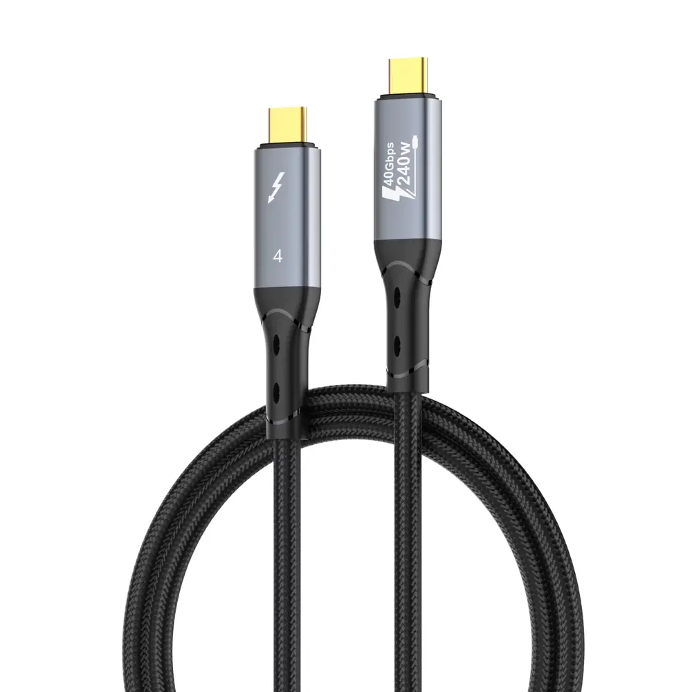 Data Kabl Ldnio Tc11c, USB 4.0, Pd3.1, 240w, 40gbps, 8K 60HZ PD na Type C Crni 1M