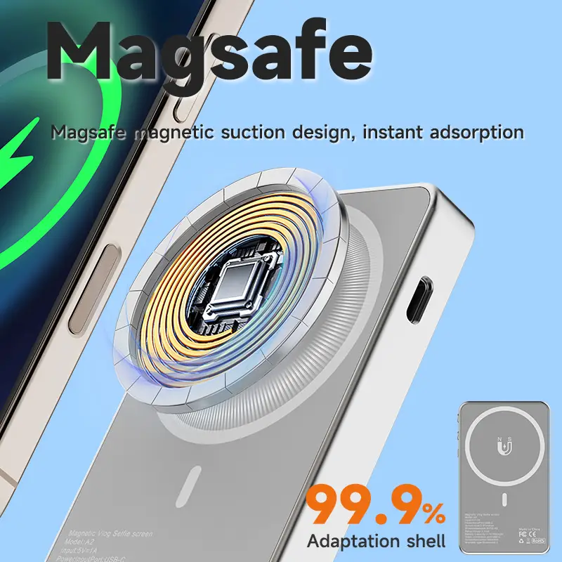 Selfie Monitor Magnetic A2 Srebrni