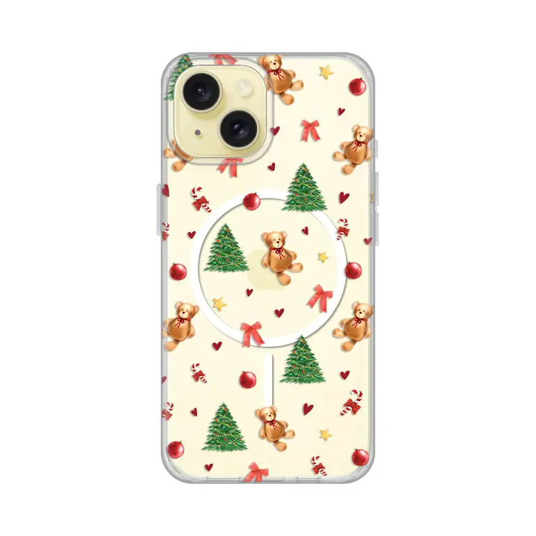 Torbica Print Magsafe za Iphone 15 6.1 Merry Bear