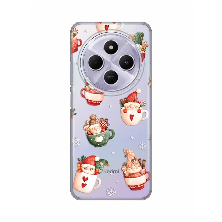 Torbica Silikonska Print za Xiaomi Redmi 14c/redmi A4 Ho Ho Ho