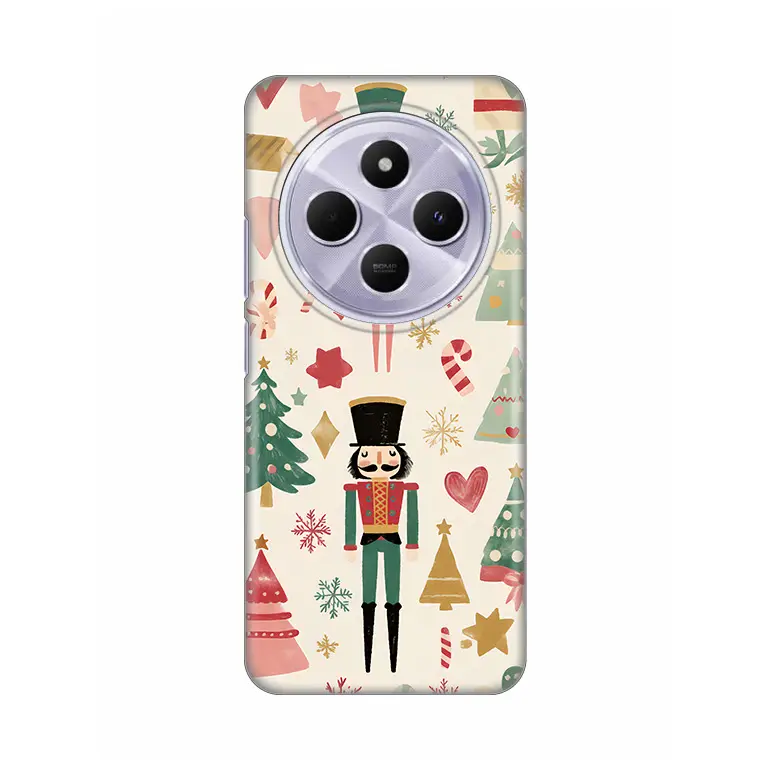 Torbica Silikonska Print za Xiaomi Redmi 14c/redmi A4 Vintage Chistmas