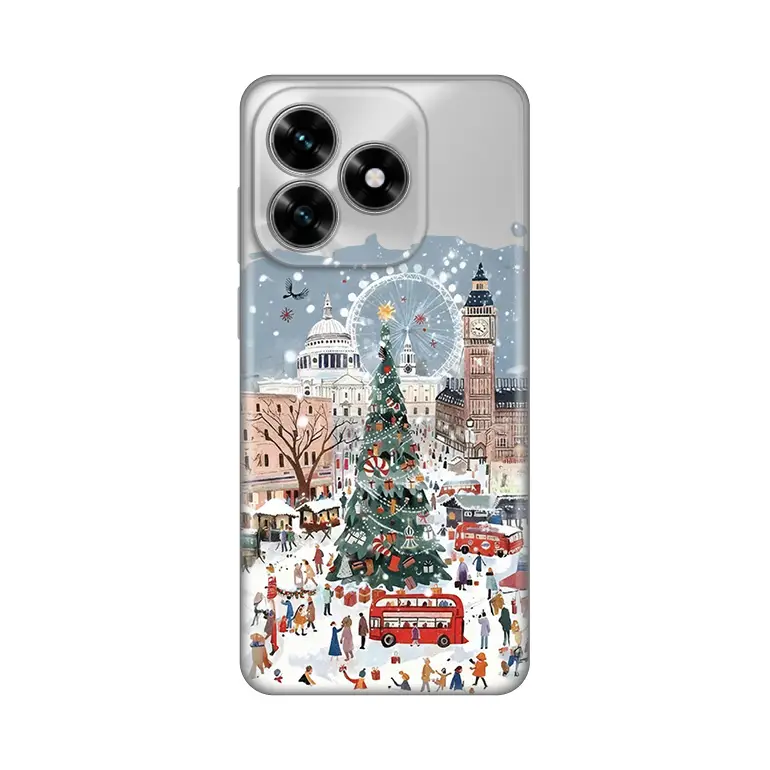 Torbica Silikonska Print Skin za Honor X5C Plus Christmas Town