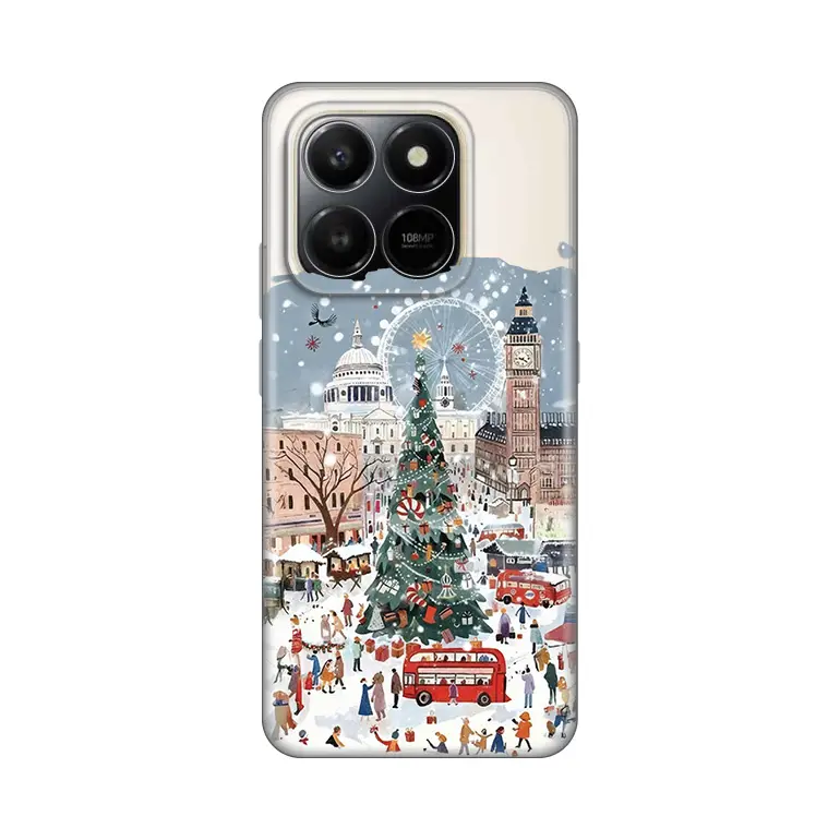 Torbica Silikonska Print Skin za Honor X7D 4g/400 Smart 5G Christmas Town