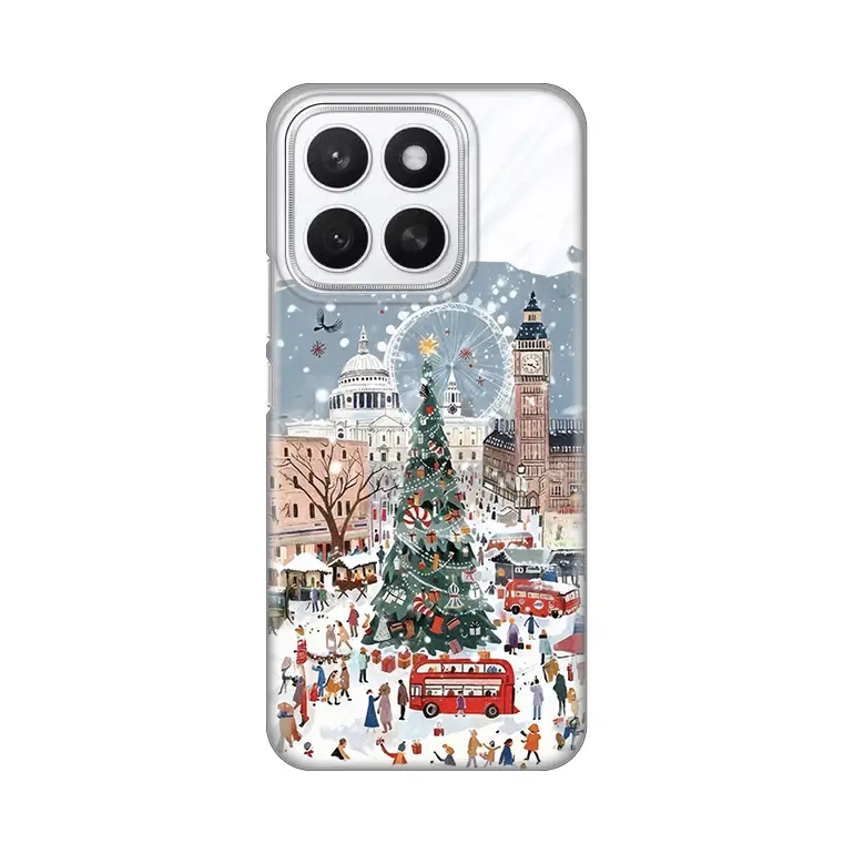 Torbica Silikonska Print Skin za Honor X8C Christmas Town