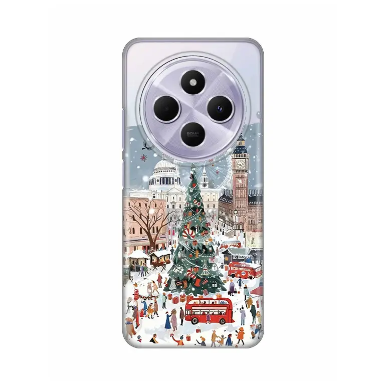 Torbica Silikonska Print Skin za Xiaomi Redmi 14c/redmi A4 Christmas Town
