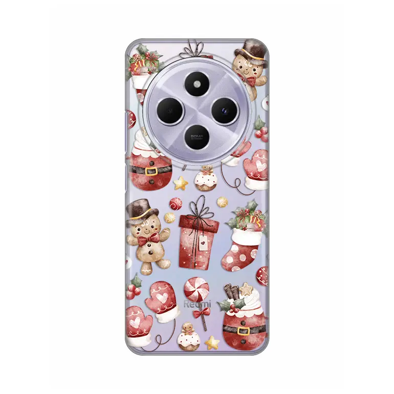 Torbica Silikonska Print Skin za Xiaomi Redmi 14c/redmi A4 Cozy Christmas