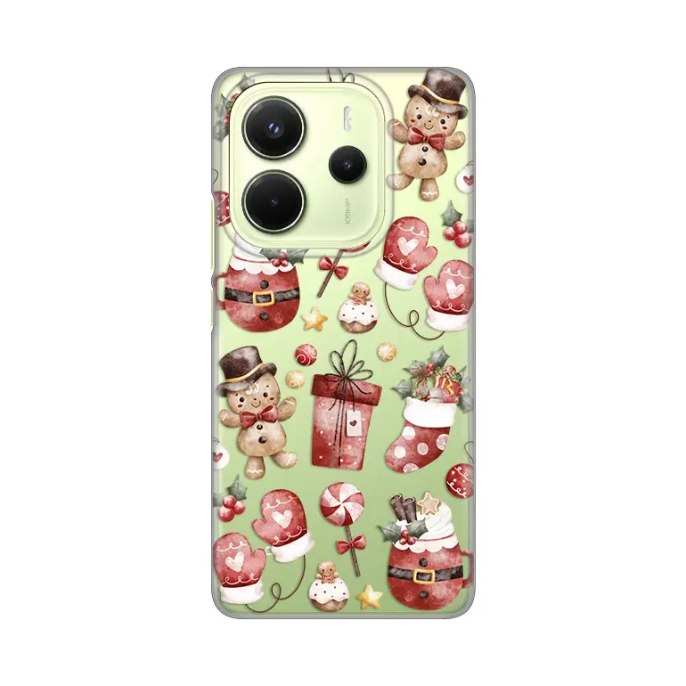 Torbica Silikonska Print Skin za Xiaomi Redmi Note 14 4G (srb) Cozy Christmas