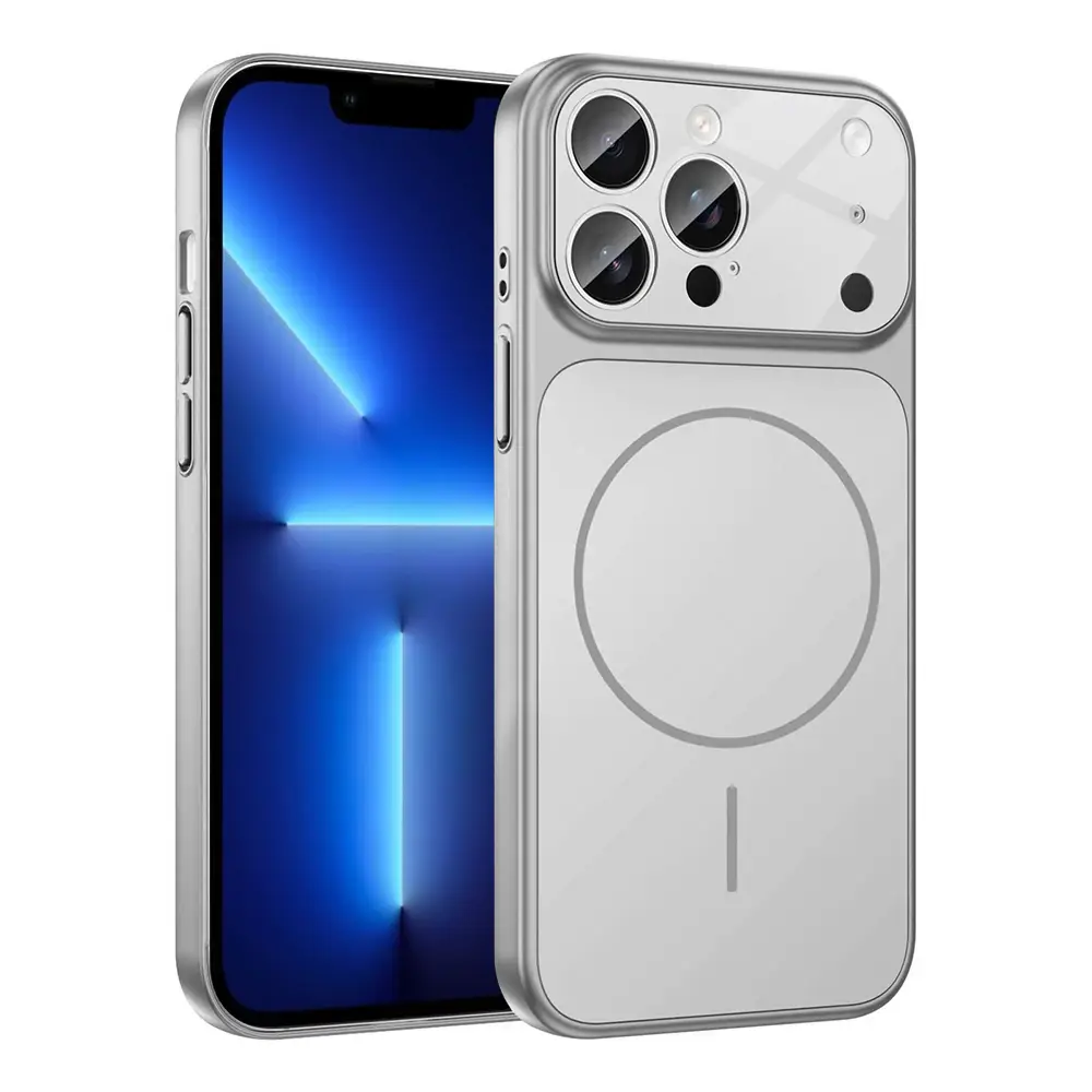 Torbica Magsafe Looklike za Iphone 15 Pro 6.1 Srebrna