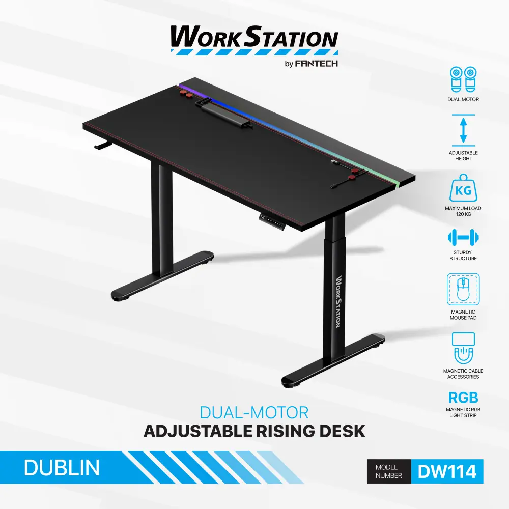 Sto Gaming Fantech DW114 Dublin Crni