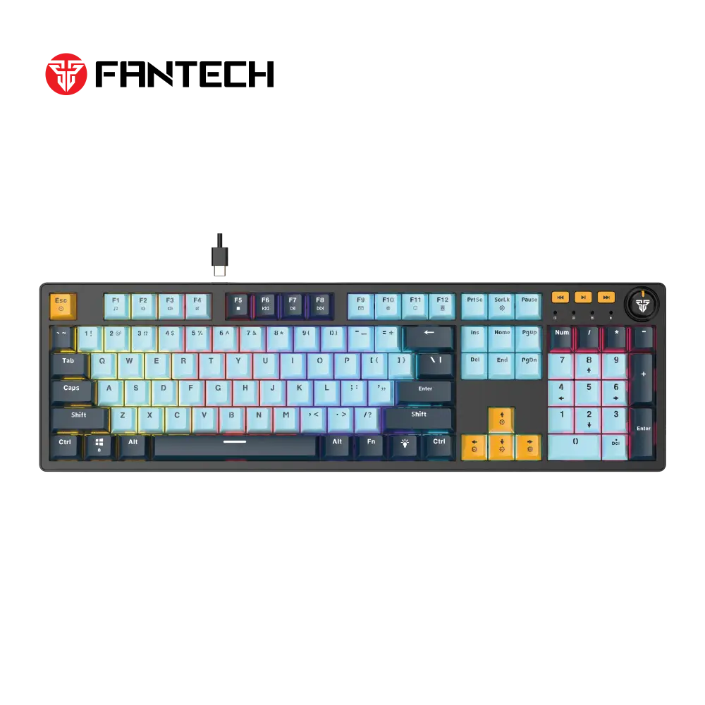 Tastatura Mehanicka Gaming Fantech Mk893s RGB Atom 107S MIZU Blue (blue Switch)