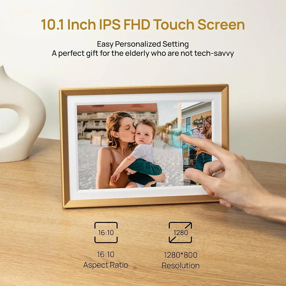 Digitalni Foto Ram Arzopa 10,1'' Gold Metal 32GB