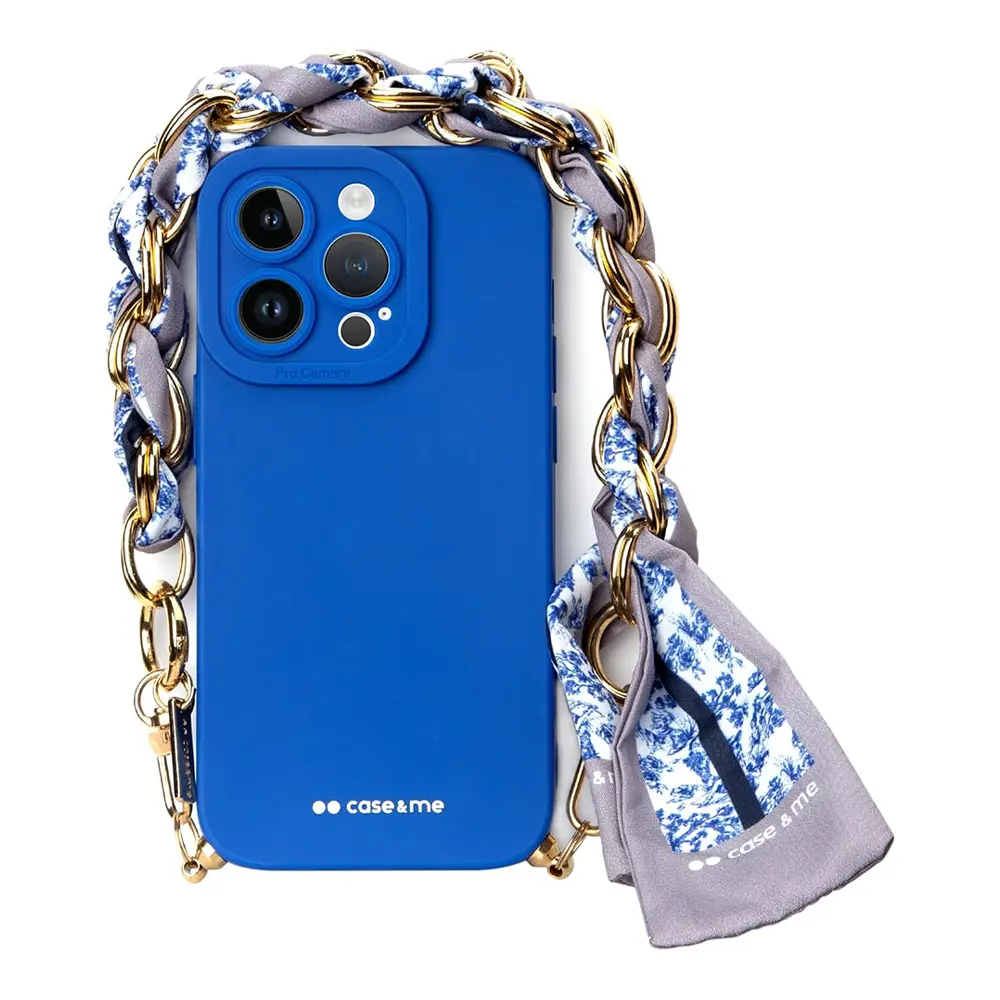 Torbica Case&me sa Maramom za Iphone 14 Pro Max 6.7 Plava