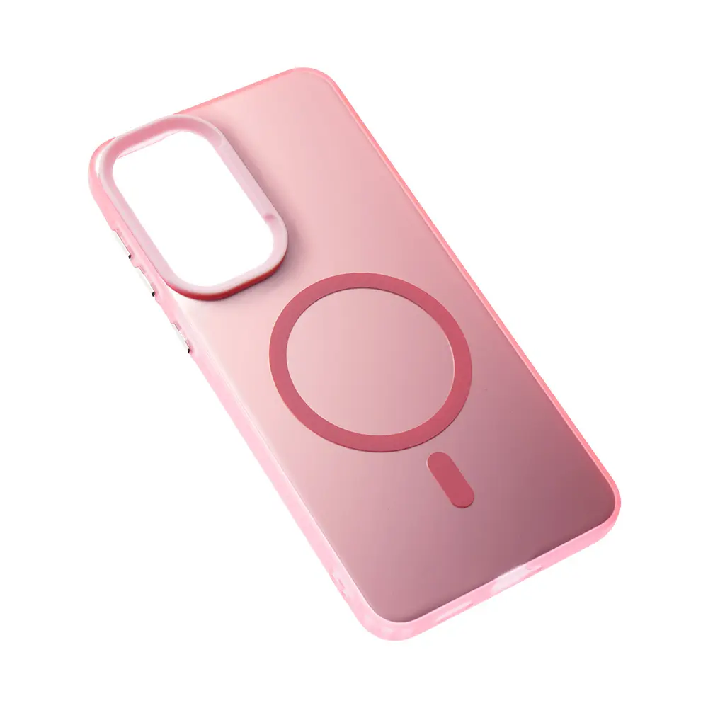 Torbica Magsafe Clear za Samsung A576B Galaxy A57 5G Roze