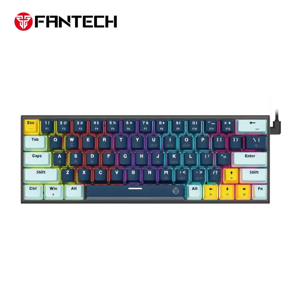 Tastatura Mehanicka Gaming Fantech Mk874v2 RGB Atom 63 Mizu Navy (taro Switch)