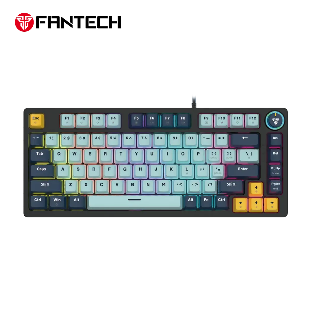 Tastatura Mehanicka Gaming Fantech Mk875v2 RGB Atom 81 Mizu Skyblue (rosie Switch)