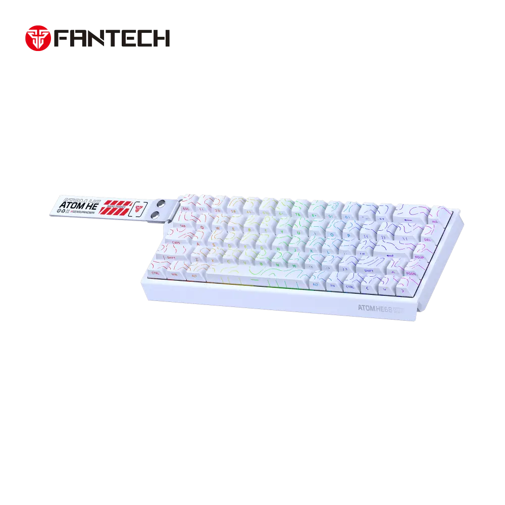 Tastatura Wired Magnetic Gaming Fantech MK922 Atom HE68 Pro Topo Bela (emerald Switch)