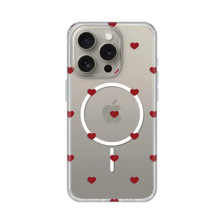 Torbica Print Magsafe za Iphone 15 Pro 6.1 Red Hearts
