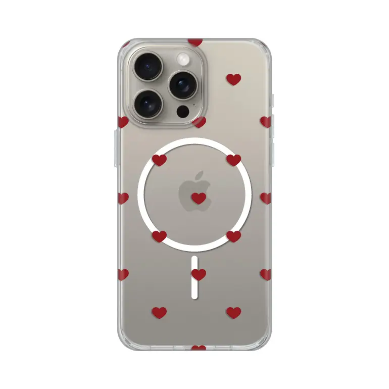 Torbica Print Magsafe za Iphone 15 Pro Max 6.7 Red Hearts