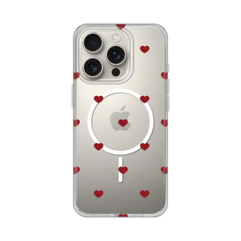 Torbica Print Magsafe za Iphone 16 Pro 6.3 Red Hearts