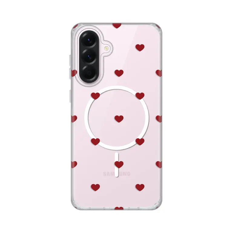 Torbica Print Magsafe za Samsung A566B Galaxy A56 Red Hearts