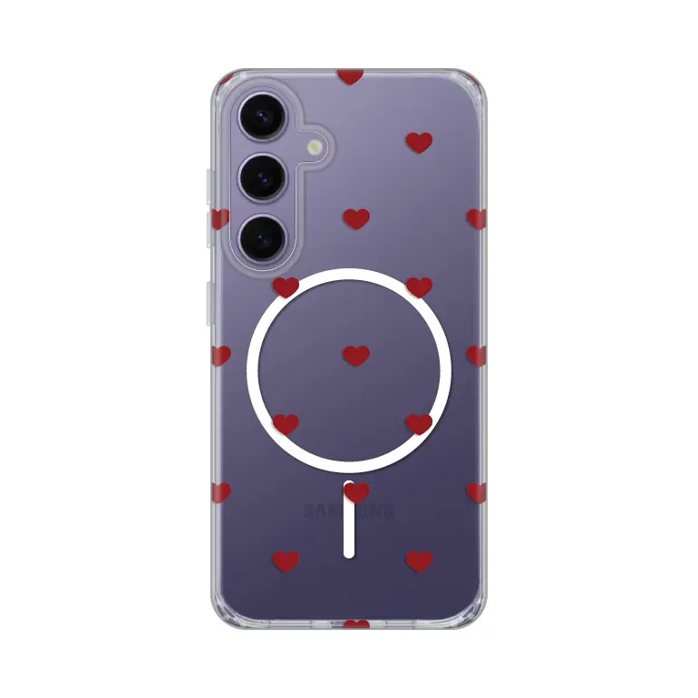 Torbica Print Magsafe za Samsung S921B Galaxy S24 Red Hearts