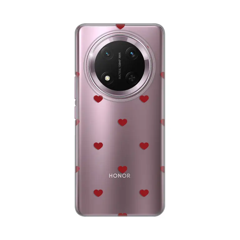Torbica Silikonska Print za Honor Magic 7 Lite Red Hearts