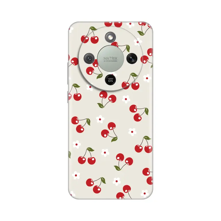 Torbica Silikonska Print za Honor Magic 8 Lite Cherry And Flowers