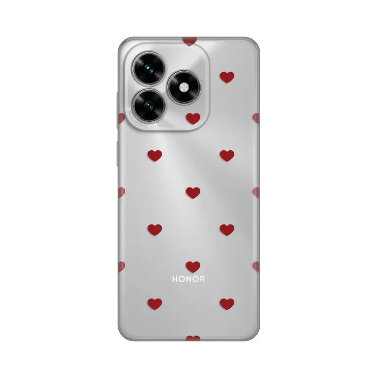 Torbica Silikonska Print za Honor X5C Plus Red Hearts