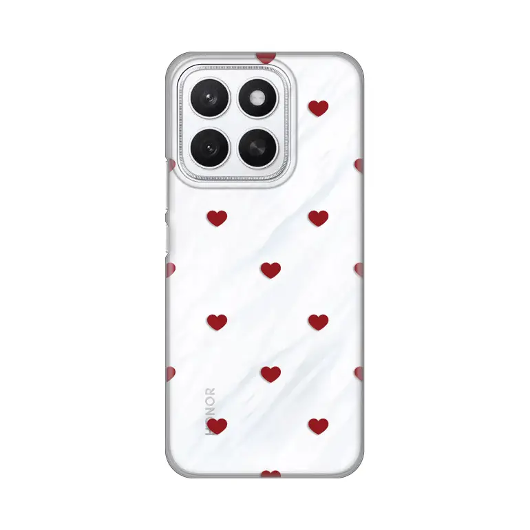 Torbica Silikonska Print za Honor X8C Red Hearts