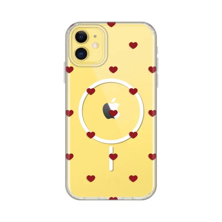Torbica Print Magsafe za Iphone 11 6.1 Red Hearts