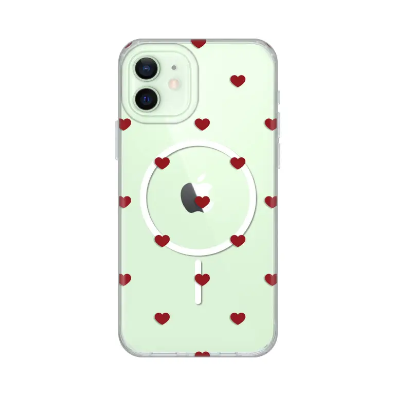 Torbica Print Magsafe za Iphone 12/12 Pro 6.1 Red Hearts