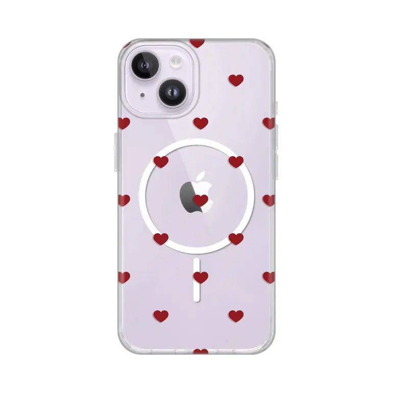 Torbica Print Magsafe za Iphone 13/14 6.1 Red Hearts