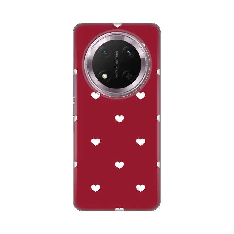 Torbica Silikonska Print Skin za Honor Magic 7 Lite Burgundy Hearts