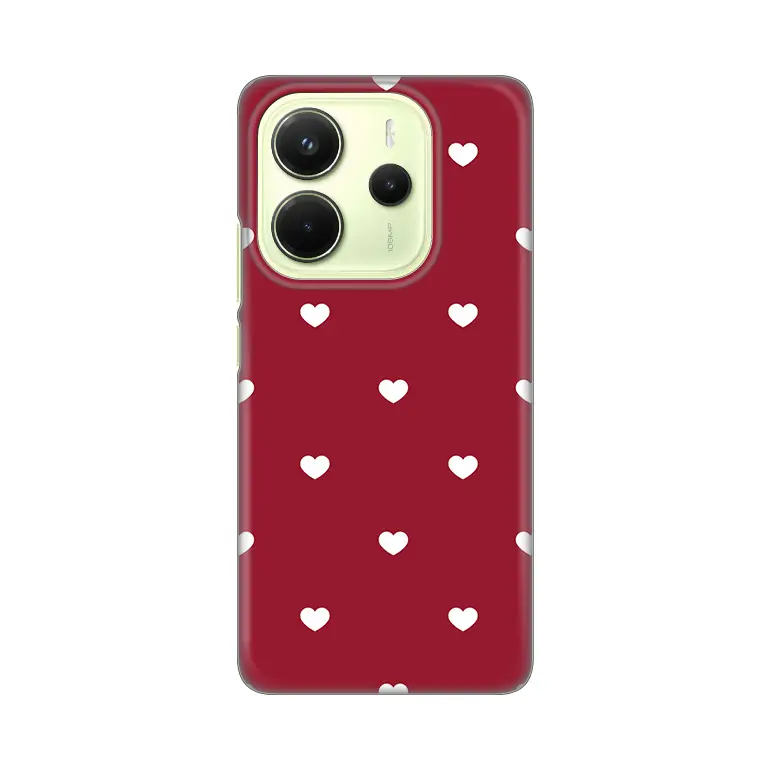 Torbica Silikonska Print Skin za Xiaomi Redmi Note 14 4G (srb) Burgundy Hearts