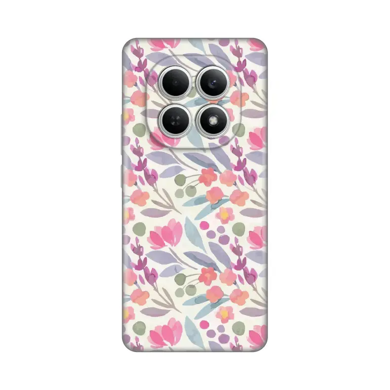 Torbica Silikonska Print za Xiaomi Redmi Note 15 4G Watercolor Flowers