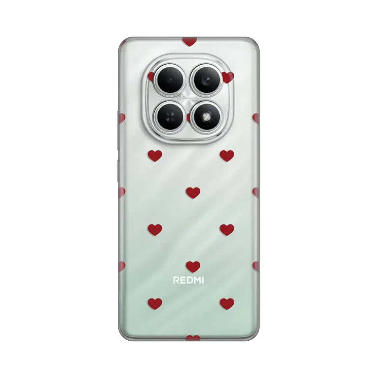 Torbica Silikonska Print za Xiaomi Redmi Note 15 5G Red Hearts