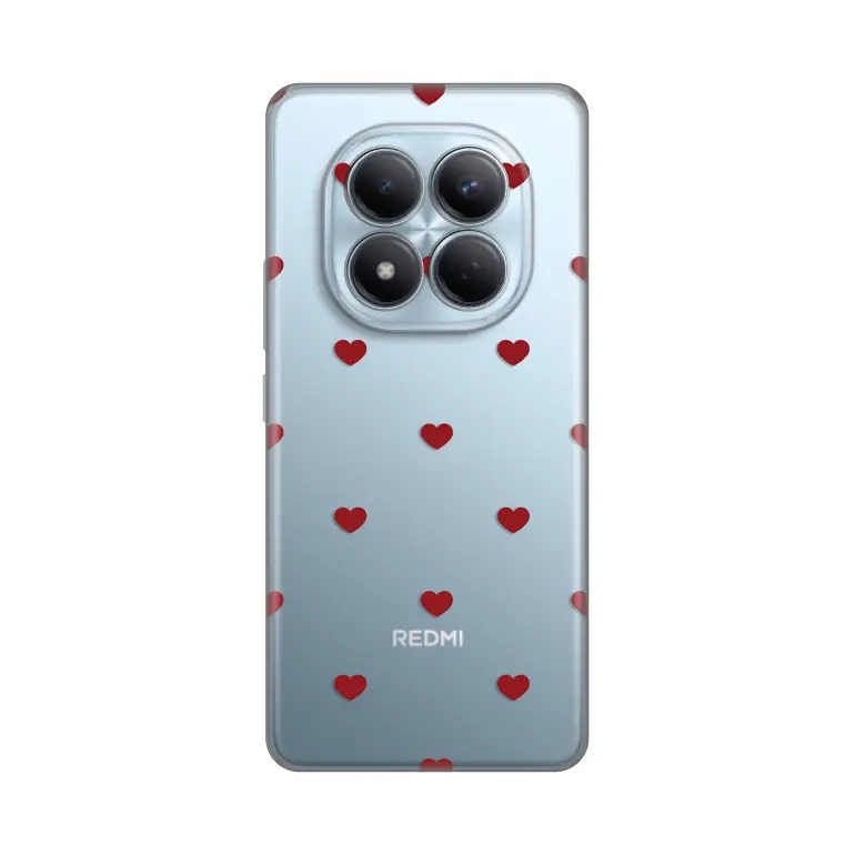 Torbica Silikonska Print za Xiaomi Redmi Note 15 Pro 4G Red Hearts
