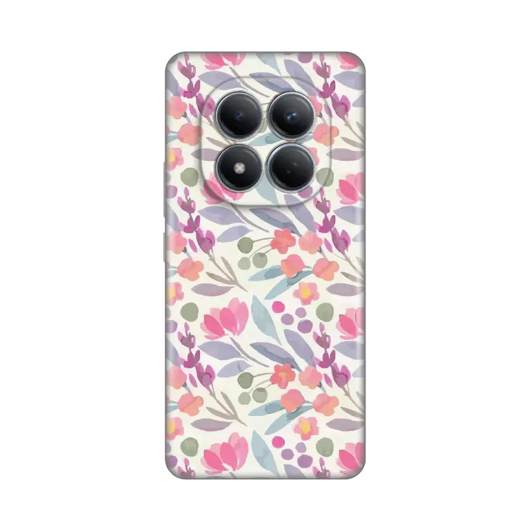 Torbica Silikonska Print za Xiaomi Redmi Note 15 Pro 4G Watercolor Flowers